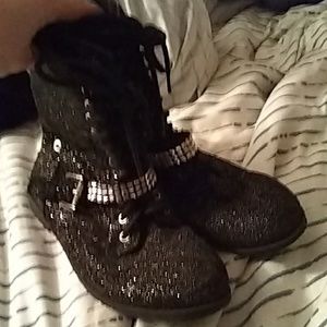 Sparkle boots pretty boots just can't wear anymore